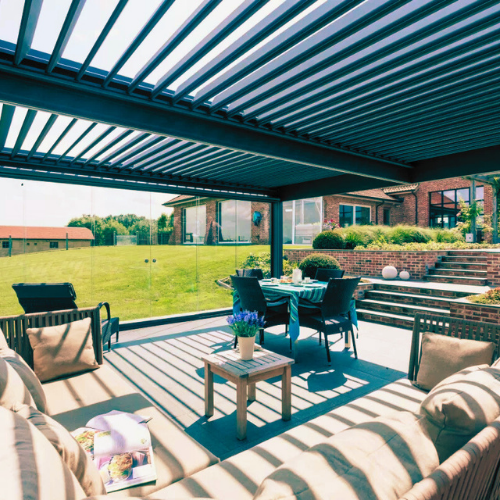 motorlu pergola